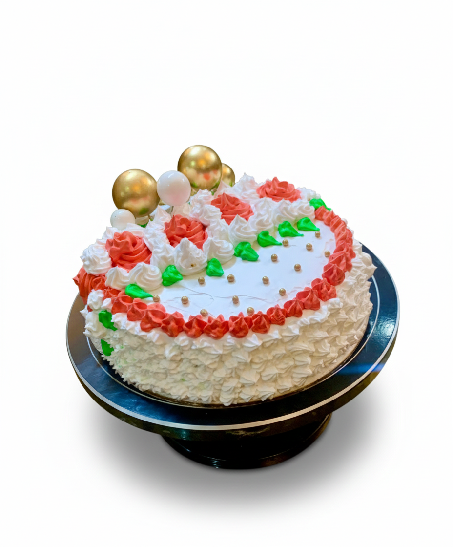 Frosting Cream Birthday Cake